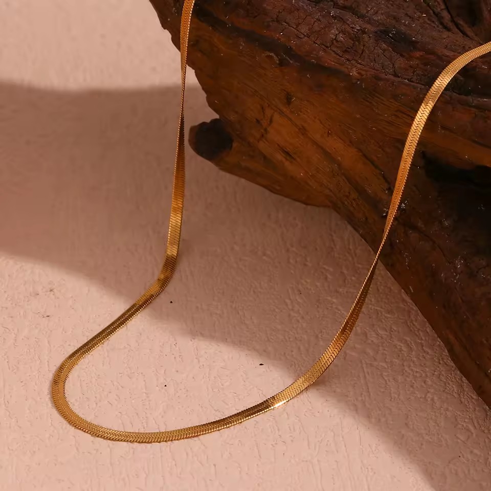 18K Gold Plated Stainless Steel Jewelry Necklaces for Women