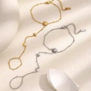 18K Gold Plated Stainless Steel Jewelry Bracelets for Women