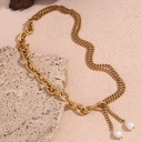 18K Gold Plated Stainless Steel Jewelry Necklaces for Women