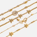 18K Gold Plated Stainless Steel Jewelry Bracelets for Women