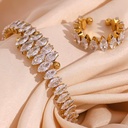 18K Gold Plated Stainless Steel Jewelry Sets for Women