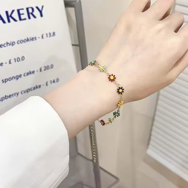 High Quality Trendy Fashion Classic Premium Silver Plated Stainless Steel Double-sided Flower Van Four-leaf Clover Women's IGI