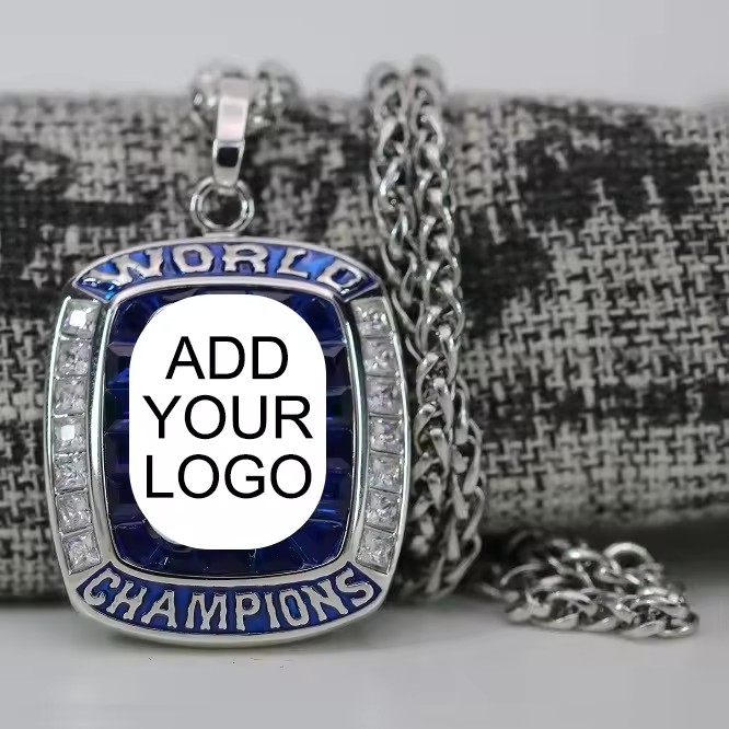 Custom Baseball Championship Charms Pendants Necklace Baseball Championship Rings