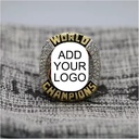 Gifts for Men Zinc Alloy 925 Silver Custom Championship Ring Moissanite