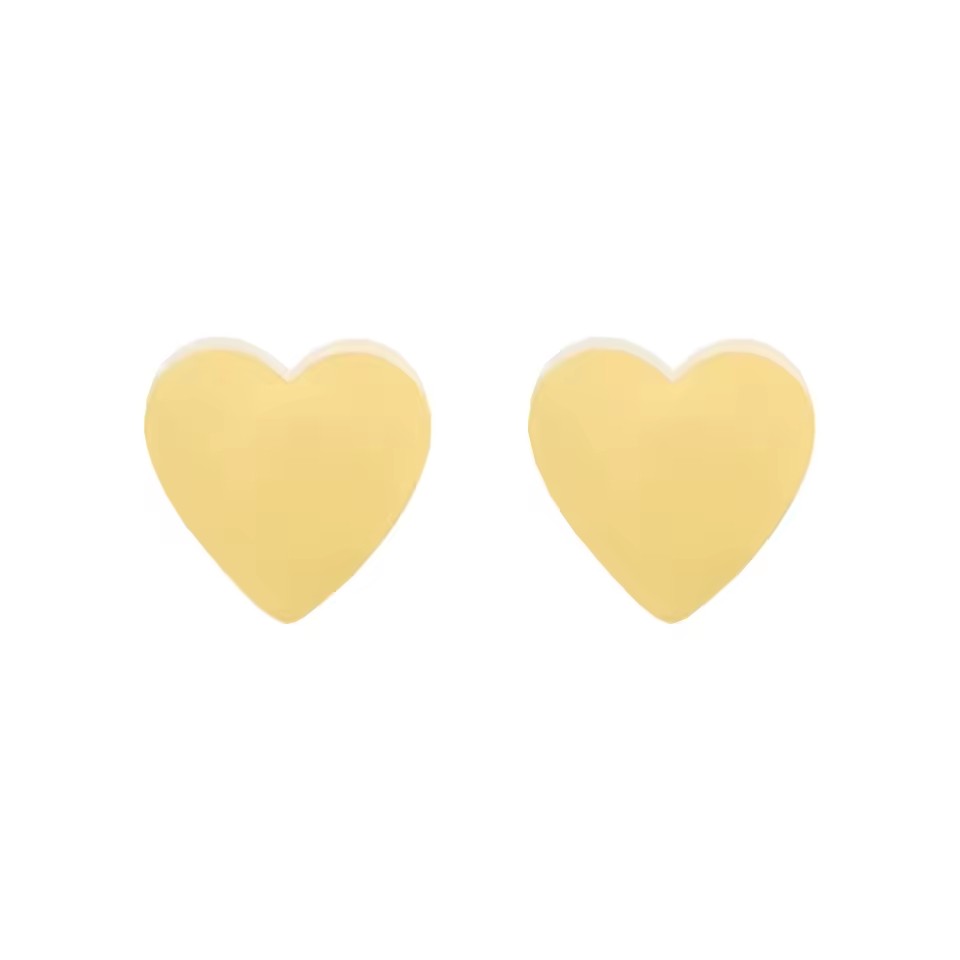 New Style Cute Love Stainless Steel Small Stud Earrings for Girls Women
