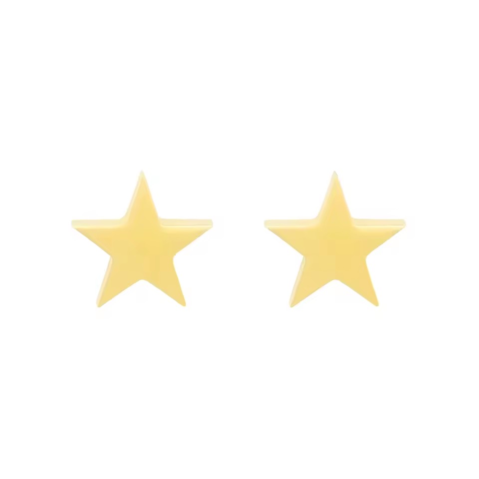Top Fashion Cute Star Design Stainless Steel Jewelry Earrings for Women