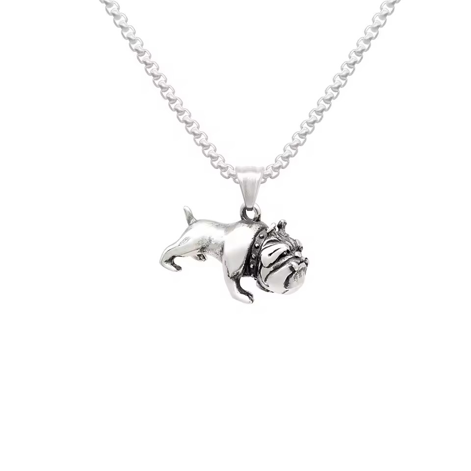 Non Tarnish Jewelry for Women Men Trendy Cute Exquisite French Bulldog Dog Pendants for Necklace Stainless Steel