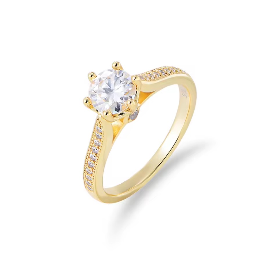 Laodun Women Fine Jewelry S925 Ring Luxury Design CZ Diamond Sterling Silver Elegant Creative Wedding Rings Vermeil