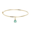 Laodun New Arrivals Women Jewelry S925 Bangle Minimalist Elegant Design CZ Diamond Sterling Silver Bangle Bracelet Vermeil