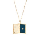 Laodun Fine Popular Sterling Silver Necklace Book Pendant Zircon