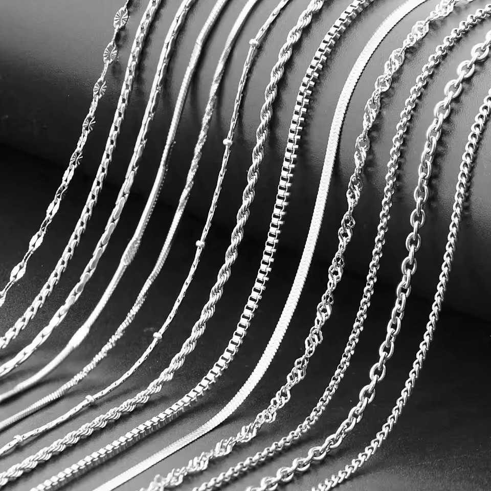 Waterproof Custom Stainless Steel Trendy Christian Chunky Paperclip Figaro Cuban Link Chain Necklace Hypoallergenic Unisex Gift