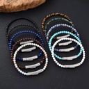 Men's Natural Tiger Eye Stone Woven Volcanic Stone Bracelet Fashion Jewelry Bracelets Bangles