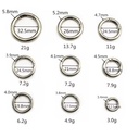 12MM-32MM Heavy Duty Metal Spring Gate O Ring Custom Plated Round Spring Carabiner for Bag Straps Keychain Ring Hardware