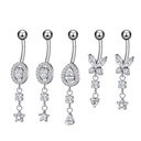 316L Stainless Steel Classic Belly Ring Handmade CZ Curved Barbell Hypoallergenic Nickel Free Gift Piercing Jewelry