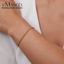 Emanco Bracelet Simple and Trendy Beautiful Broccoli Bracelet Classic Style Stainless Steel Jewelry Bracelet