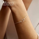 Emanco Bracelet New Style Simple Hollowed-out O Shape Bracelet Cute commuter Waterproof Gift Bracelet