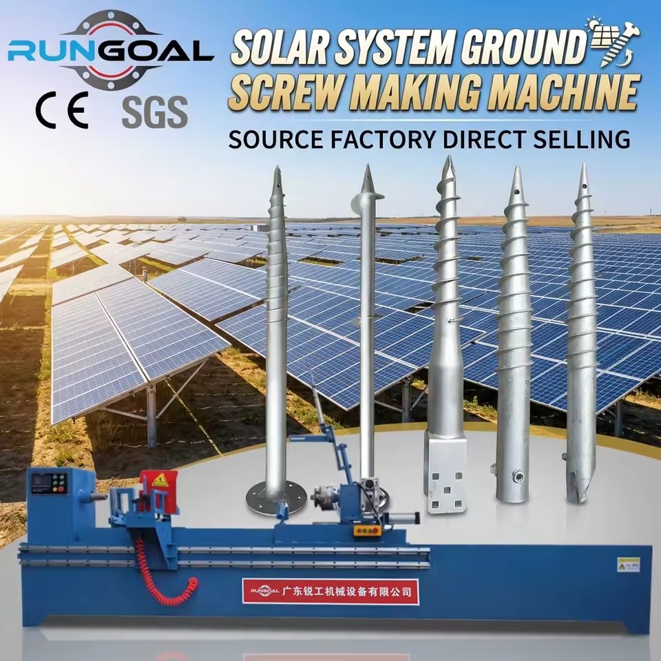 Custom Adjustable Thread Metal Spiral Welding Ground Screw Machine for House Foundations Solar Station