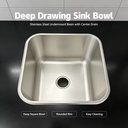 Low Price Factory Direct AISI 201/304 Stainless Steel Commercial Kitchen Equipment Sink Bowl for Catering