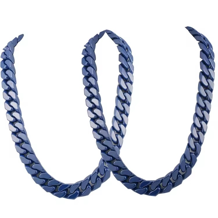 High Quality Custom Fashion Hip Hop Cuban Ceramic Bracelets, Jewelry Ceramic Accessories Necklace