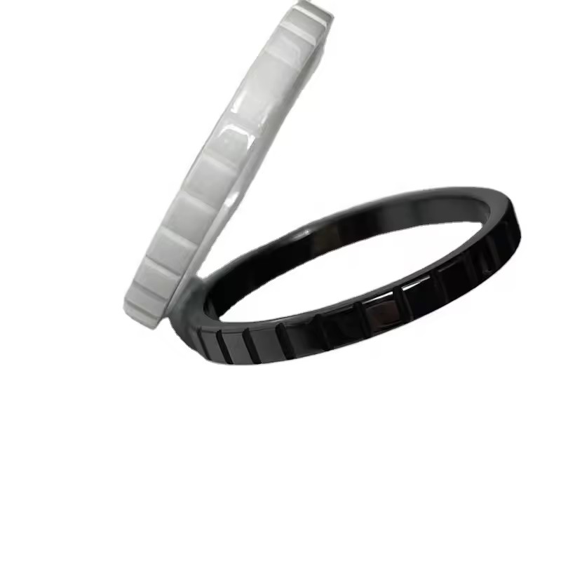 Luxury Brand White Black Wedding Ring New Fashion Ceramic Jewelry Accessories for Women