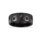 Factory Handmade 8mm Wide White and Black Ceramic with 6 Big Holes and 6 Small Holes Accessories for Jewelry Ring Making