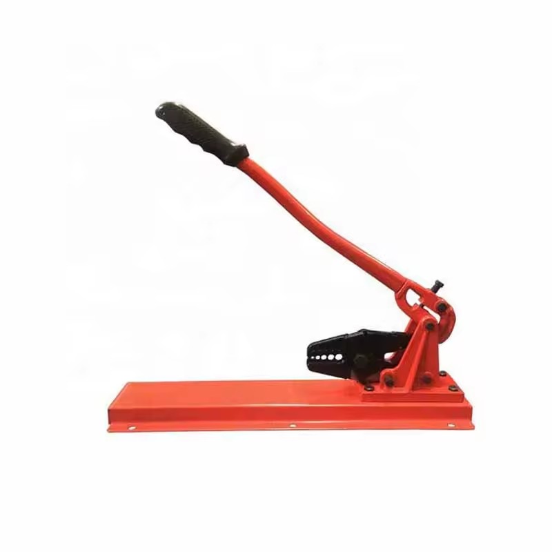 Multi-function Bench Swager 24'' Crimper Steel Wirerope Cutting Tools Red Swaging Tool for Wire Rope