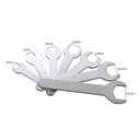 Super Thin Wrench Hex Open End Wrench Galvanized Metal Wrench