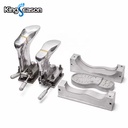 DESMA Type PU Single Density Shoe Mold, Aluminum Movable Double Lasts Safety Shoe Sole Mould for DESMA Machine