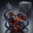 Custom Unique Octopus Shaped Borosilicate Glass Wine Decanter Portable 350ML New Arrival Colored Creative Liquor Bottle