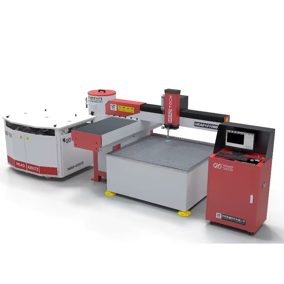 Industrial Small CNC Waterjet Cutter with Open Worktable Multi Material Stone Tile Metal Glass Factory Price