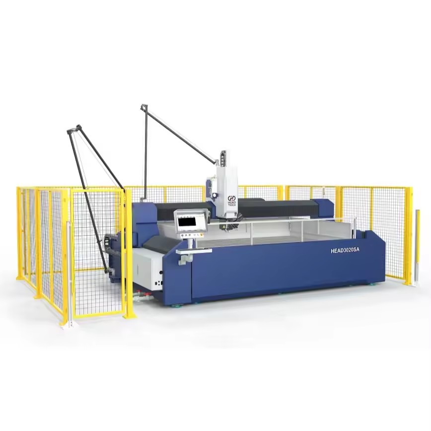 Professional 5-Axis CNC Waterjet Cutter Height-Sensing Follow System Industrial Stone Tile Metal Cutting Premium Machinery