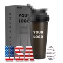Christmas Cup 400Ml 600Ml Shaker Protein Bottle Powder Shake Cup Plastic Water Bottle for Mixing Cup Exercise Fitness Gym Bottle