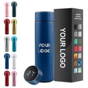 500Ml Insulated Iced Stainless Steel Flask Water Flask Vacuum Led Thermo Temperature Sensor Display Smart Digital Water Bottle