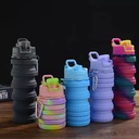 A Variety of Outdoor Sports Silicone Water Bottle Mountaineering Riding Portable Water Bottle Silicone Folding Bottle