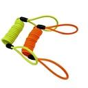 Wholesale Safety Tool Strap Plastic Spiral Pin Coiled Lanyard Terminal Loops/ Reminder Spring Cable Warning Rope