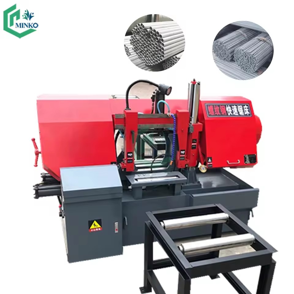 GB4240 High Power Automatic Feed Rebar Fast Whole Bundle Cutting Metal Band Saw Hydraulic bar Saw Machine