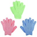 Five Fingers Mitt Dead Skin Remover Body Exfoliator Gloves Body Scrubber Shower Silk Exfoliating Bath Glove Custom Logo Nylon