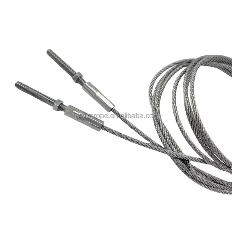 Wire Rope Assembly Wire Steel Wire Cable With Threaded End for Safety