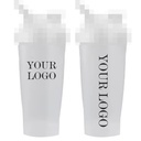 New Style Christmas Plastic Water Bottle 400Ml 600Ml Sports Fitness Shaker Cups Bpa Free Water Gym Protein
