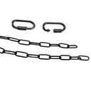 Black Pendant Light Fixture Chain Permits Installation of Chain-Hung Fixtures on High Ceilings