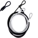 Lightweight Security Cable Luggage Lock Wire Steel Coated Double Loop