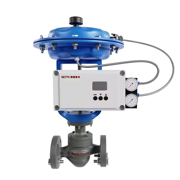SOTK SOTK101 Smart Valve Positioner Single/Double Acting High Precision 4~20mA Electro Pneumatic Positioner OEM Customizable