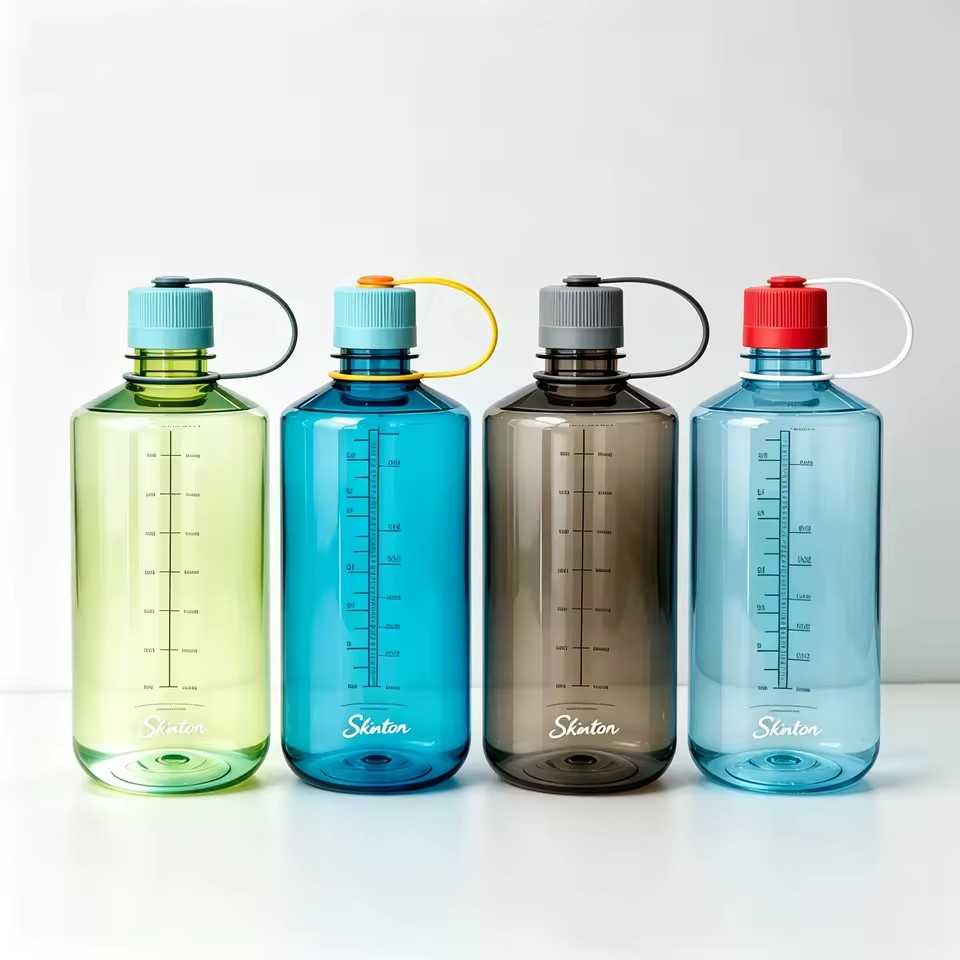 Tritan Durable 500ml 1000ml Plastic Water Bottle Leak Proof Travel Bottle with Narrow Mouth Lid