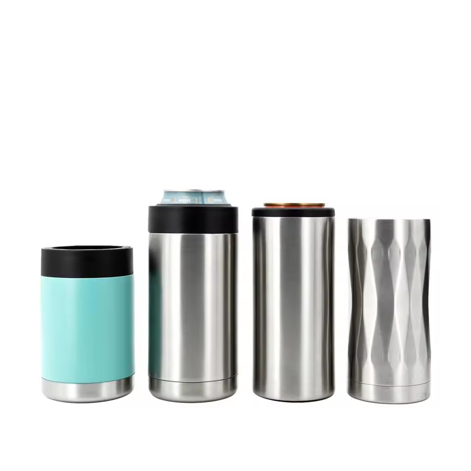 Stainless Steel Slim Can Cooler, Double Wall Insulated Can Holder Keep Cold Wholesale