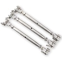 Hot Dip Galvanized Stainless Steel Heavy-Duty for Tensioning Wire Rope Jaw to Jaw Turnbuckle
