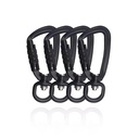 Custom Dog Leash Hook 7075 Aluminum Auto Self Locking Swivel Rotating Carabiner 4 Kn