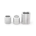 High Quality 8-Shaped Double Barrel Ferrule Aluminum Crimping Loop Sleeve for Wire Rope Alloy Rigging Galvanized Bag for Lifting