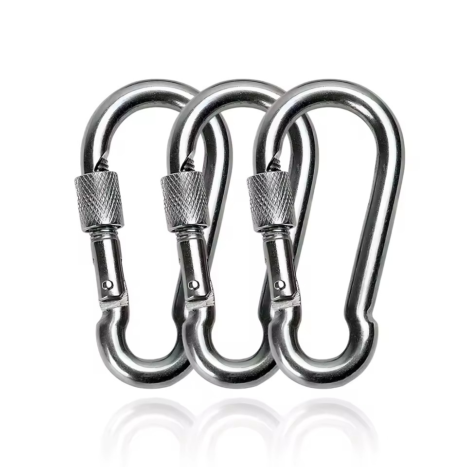 Source of Origin, Stock, Hot-selling Stainless Steel Gourd-shaped Led Carabiner, Quality Assurance, Bright Spring Buckle