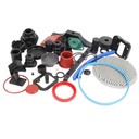 Custom Industrial Plastic Mounting Sealing Component Injection Molding ABS Nylon PA66 POM PC Mechanical Pneumatic Spare Part OEM