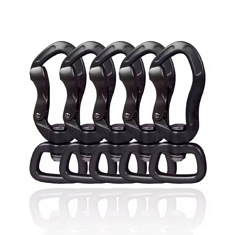 Multifunctional Karabiner Aviation Aluminum Dog Carabiner D Ring Swivel Carabiner for Dog Leash